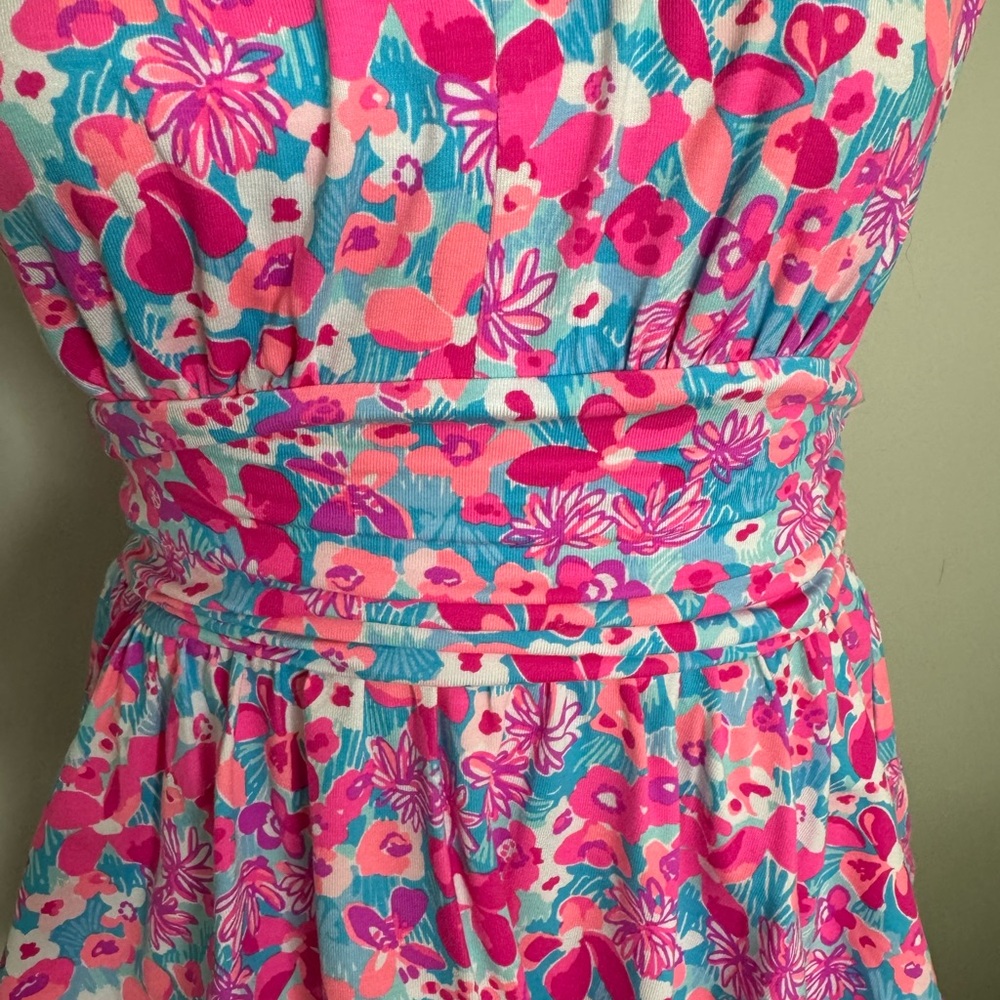Lilly Pulitzer Faye V-Neck Ruffle Dress ‘Baby Bloomer’ Sz Ss - Picture 5 of 9